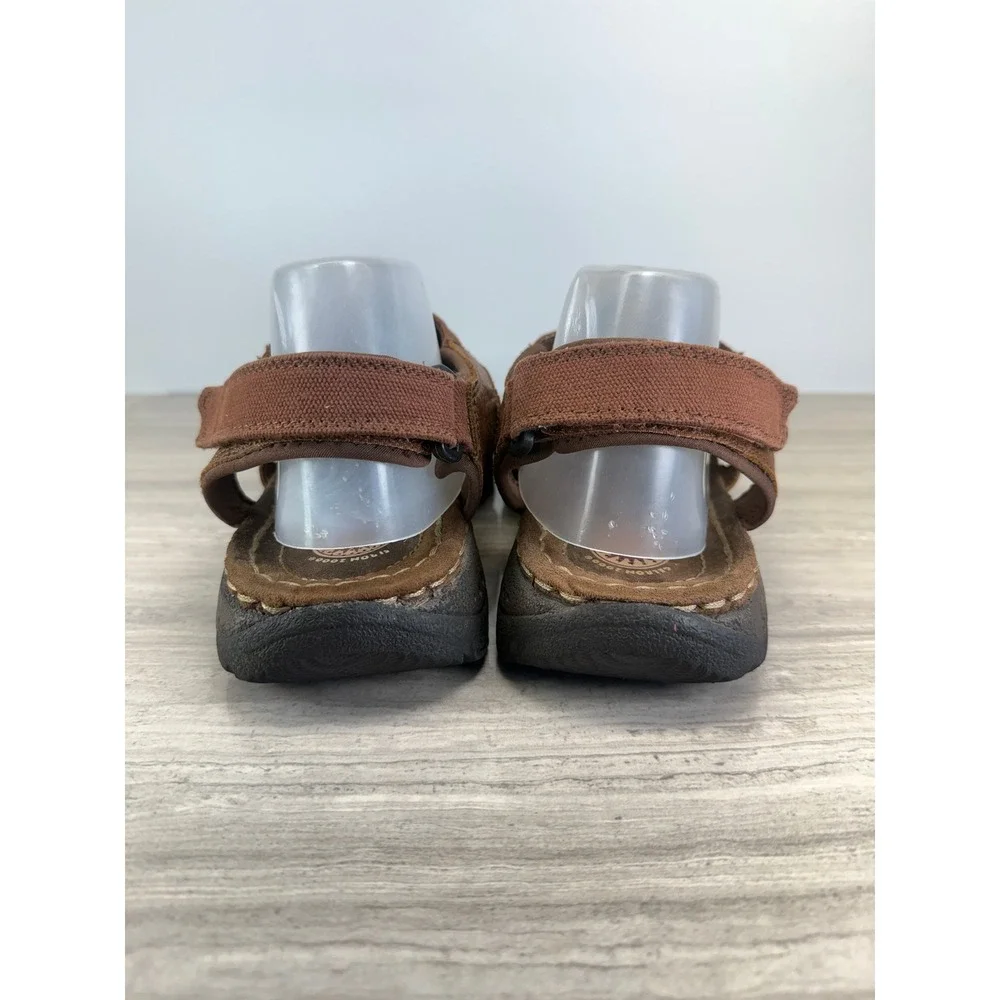 Earth Spirit Mens 10.5 Fisherman Sandals 2513270 Brown Leather Strappy Comfy